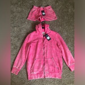 True Religion Acid wash big T lounge set